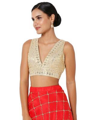 Women's Art Silk Padded Blouse 3