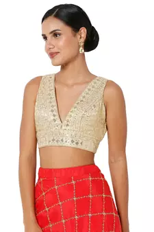 Women's Art Silk Padded Blouse