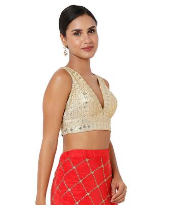 Women's Art Silk Padded Blouse 4