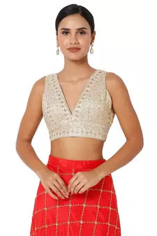 Women's Art Silk Padded Blouse
