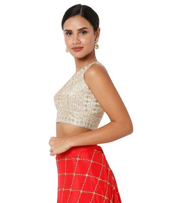 Women's Art Silk Padded Blouse 3