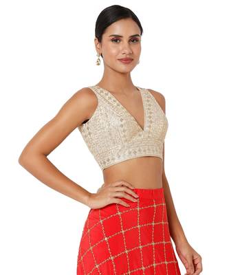 Women's Art Silk Padded Blouse 4