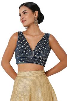 Women's Velvet Padded Blouse