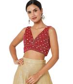 Women's Velvet Padded Blouse