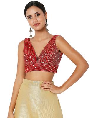 Women's Velvet Padded Blouse 1