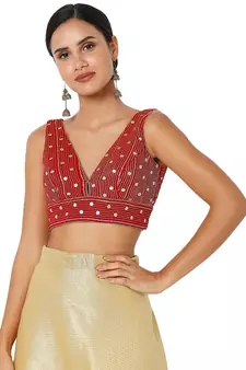 Women's Velvet Padded Blouse