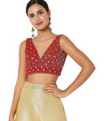 Women's Velvet Padded Blouse