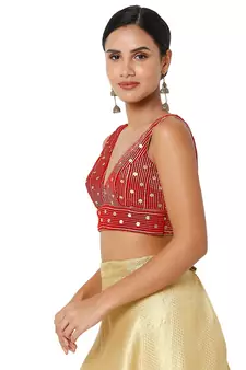Women's Velvet Padded Blouse