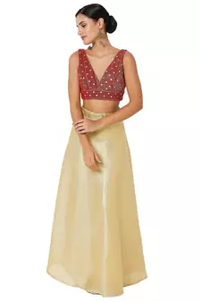 Women's Velvet Padded Blouse