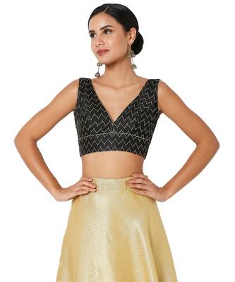 Women's Jacquard Padded Blouse 1