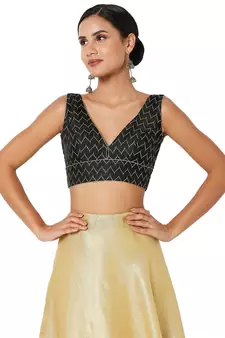 Women's Jacquard Padded Blouse