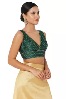 Women's Jacquard Padded Blouse