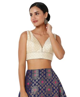 Women's Jacquard Padded Blouse 1