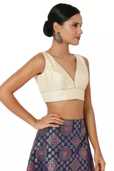 Women's Jacquard Padded Blouse