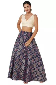 Women's Jacquard Padded Blouse