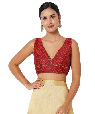 Women's Jacquard Padded Blouse 1