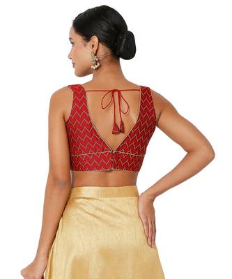 Women's Jacquard Padded Blouse 2