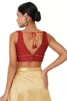 Women's Jacquard Padded Blouse