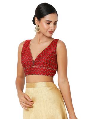 Women's Jacquard Padded Blouse 3