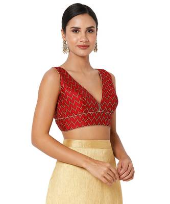 Women's Jacquard Padded Blouse 4
