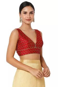 Women's Jacquard Padded Blouse