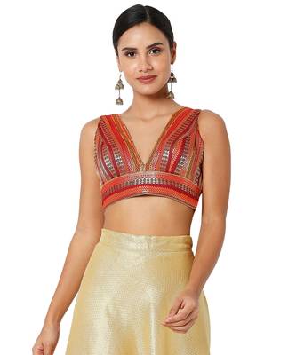 Women's Jacquard Padded Blouse 1