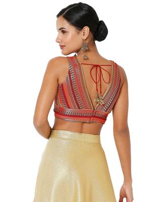 Women's Jacquard Padded Blouse 2