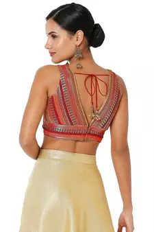 Women's Jacquard Padded Blouse