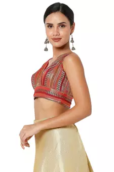 Women's Jacquard Padded Blouse