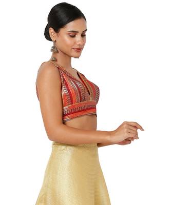 Women's Jacquard Padded Blouse 4