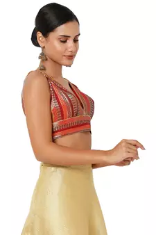 Women's Jacquard Padded Blouse