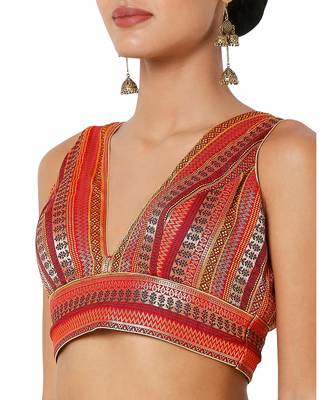 Women's Jacquard Padded Blouse 5