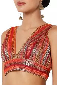 Women's Jacquard Padded Blouse