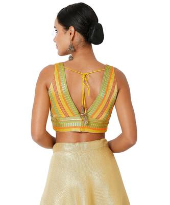 Muhenera Women's Jacquard Padded Blouse 2