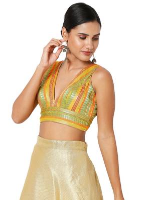 Muhenera Women's Jacquard Padded Blouse 3