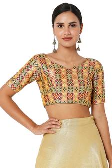 Women's Jacquard Padded Blouse