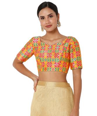 Women's Jacquard Padded Blouse 1
