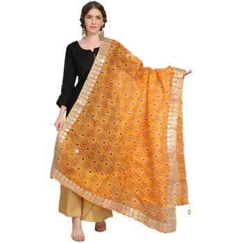 Yellow Patola Print Kota Doriya Gota Patti Work Dupatta 1