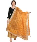 Yellow Patola Print Kota Doriya Gota Patti Work Dupatta