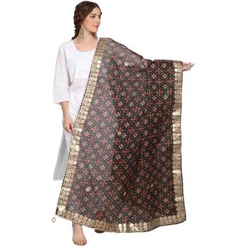 Black Patola Print Kota Doriya Gota Patti Work Dupatta 1