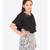 Black & Silver Toned Sequined Georgette Sheath Dress