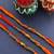 (Combo of 3) Simple Beautiful Beaded Rakhi Mauli Thread Rakhee For Raksha Bandhan