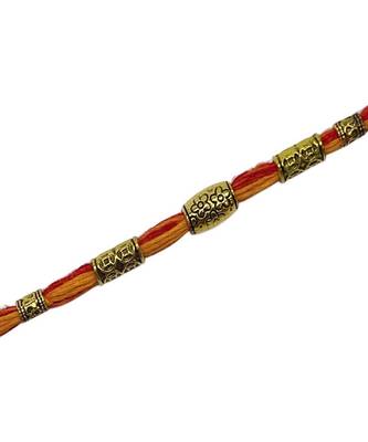(Combo of 3) Simple Beautiful Beaded Rakhi Mauli Thread Rakhee For Raksha Bandhan 5