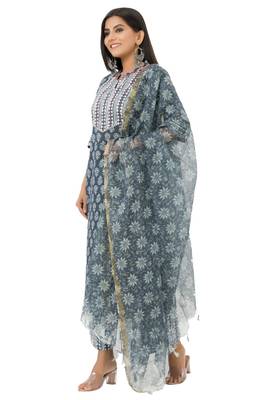 Blue woven rayon combo-kurtis 3