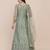 Light Green Net Embroidery Work Anarkali Suit With Dupatta For Women