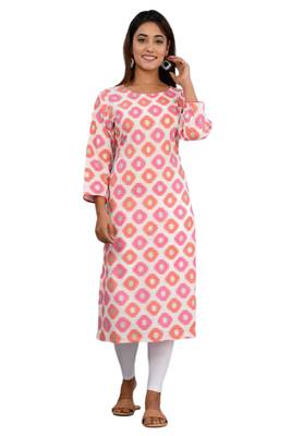 Pink woven cotton kurtas-and-kurtis 2