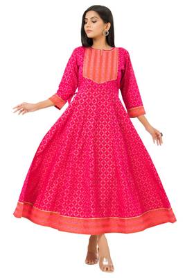 Pink woven cotton kurtas-and-kurtis 2