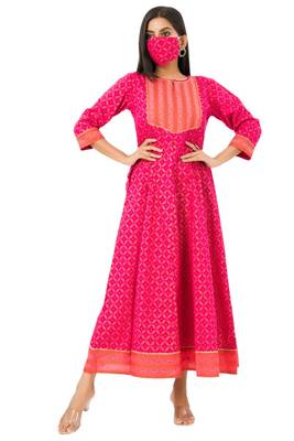 Pink woven cotton kurtas-and-kurtis 3