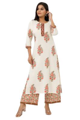 White woven cotton combo-kurtis 2
