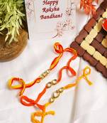 Kundan Handmade Rakhi Set Of 3